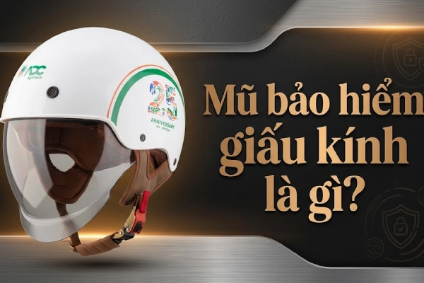 Mũ bảo hiểm giấu kính là gì