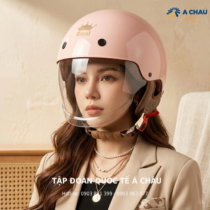 Mũ bảo hiểm nửa đầu nữ Royal M239