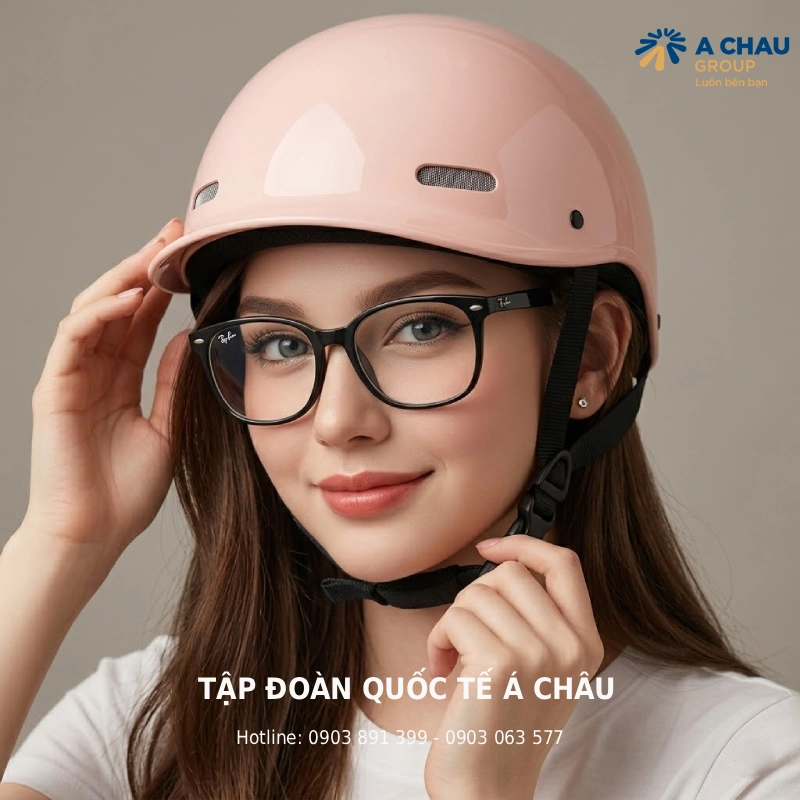 Mũ bảo hiểm nửa đầu nữ Asia A09