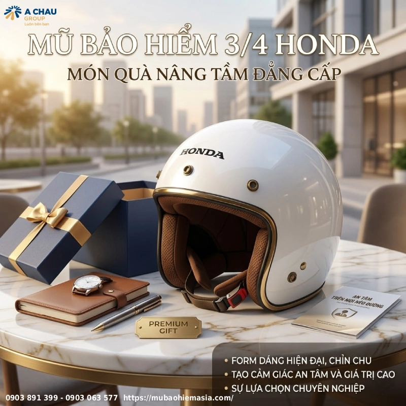 So sánh các loại mũ bảo hiểm quà tặng: Nửa đầu, 3/4, có kính