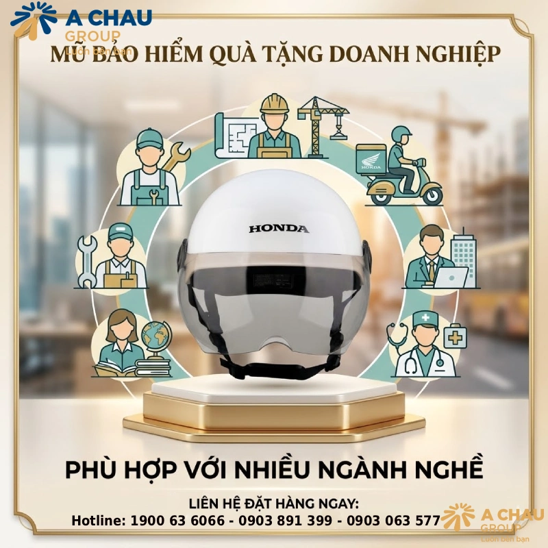 Nón bảo hiểm quà tặng Phù hợp với nhiều ngành nghề