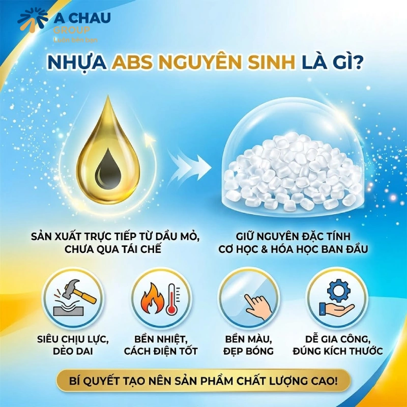 Nhựa ABS nguyên sinh là gì?