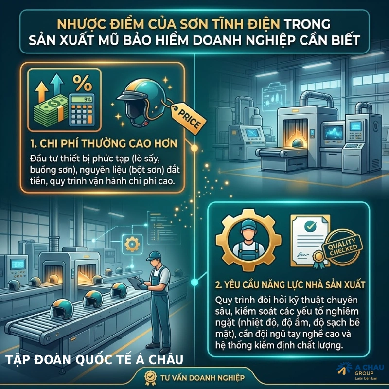 Nhược điểm của sơn tĩnh điện doanh nghiệp cần biết