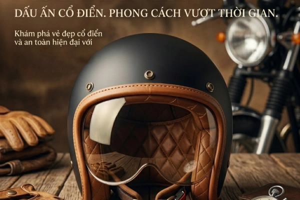 Top 5 nón bảo hiểm cổ điển