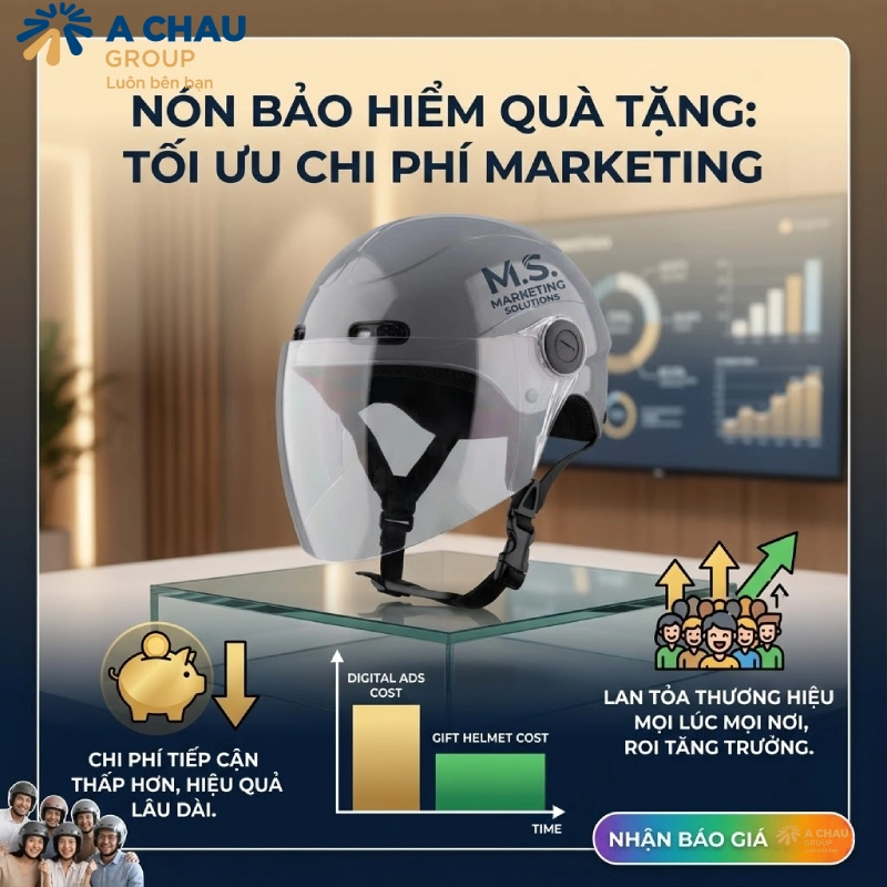 Doanh nghiệp nhỏ có nên chọn nón bảo hiểm quà tặng không? Tối ưu chi phí marketing