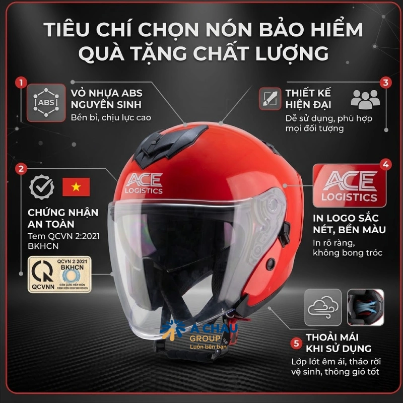 Tiêu chí chọn nón bảo hiểm quà tặng chất lượng