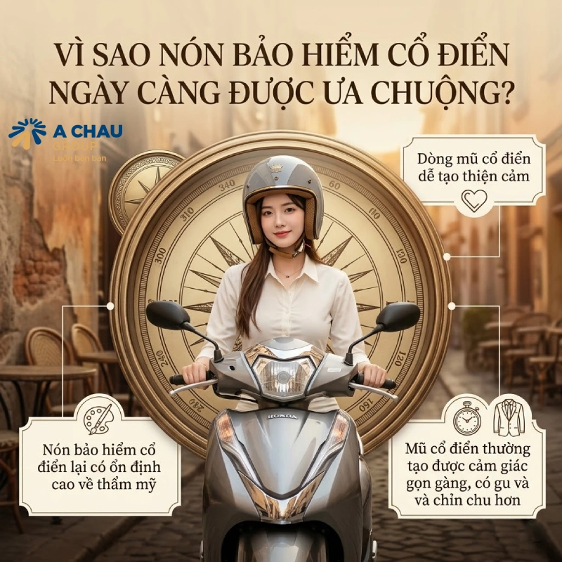 Vì sao nón bảo hiểm cổ điển ngày càng được ưa chuộng?