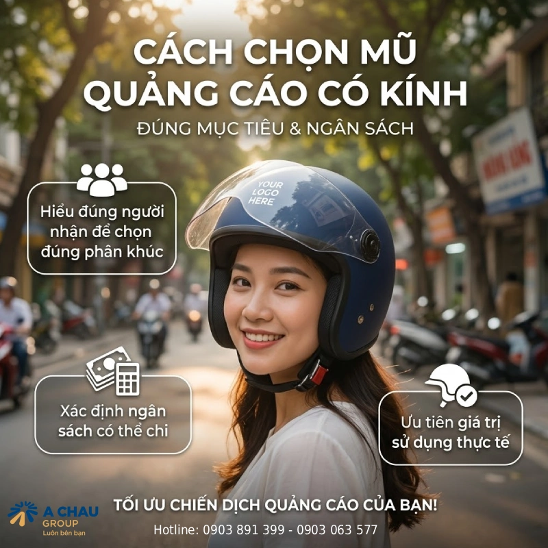 Cách chọn mũ quảng cáo có kính vừa đúng ngân sách, vừa đúng mục tiêu