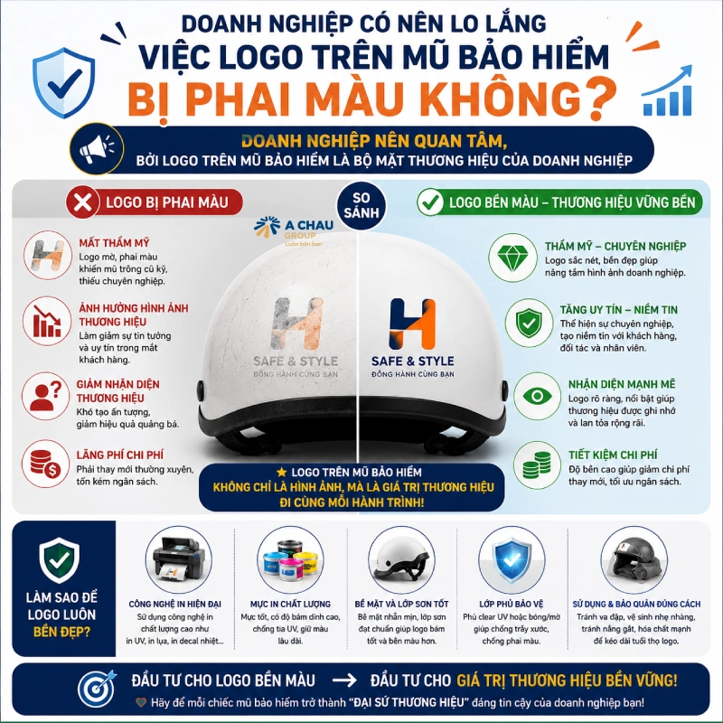 Doanh nghiệp có nên lo lắng việc logo phai màu không?