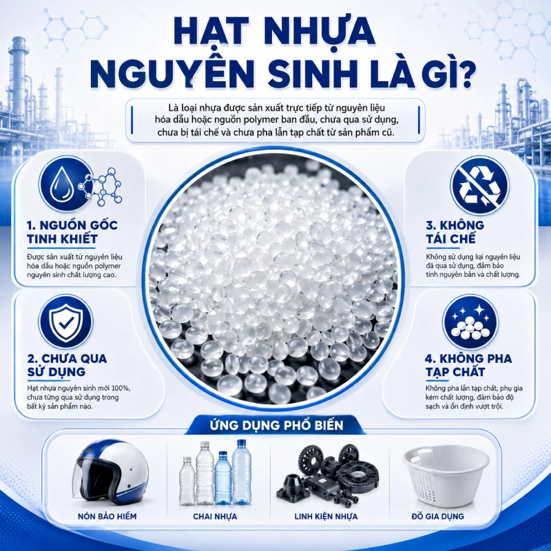 Hạt nhựa nguyên sinh là gì?