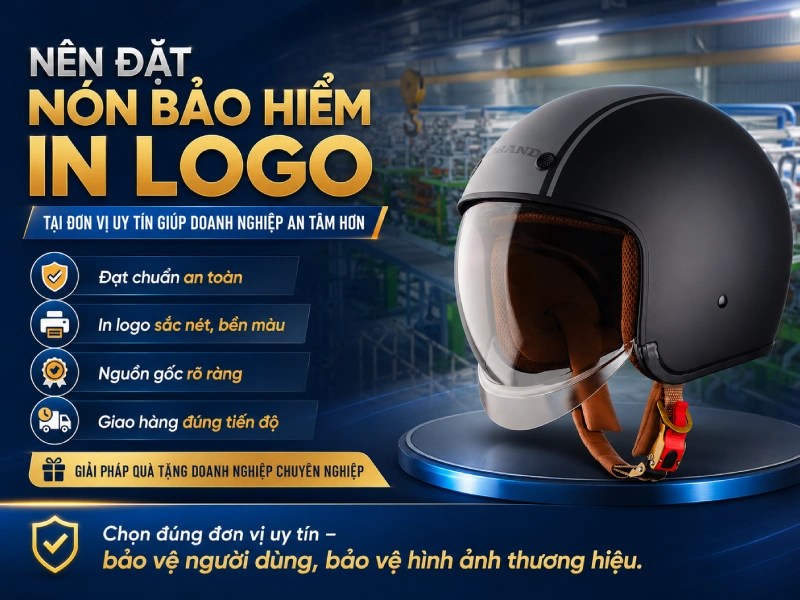 Có nên đặt nón bảo hiểm in logo giá rẻ? 6 Nên đặt nón bảo hiểm in logo tại đơn vị uy tín giúp doanh nghiệp an tâm hơn