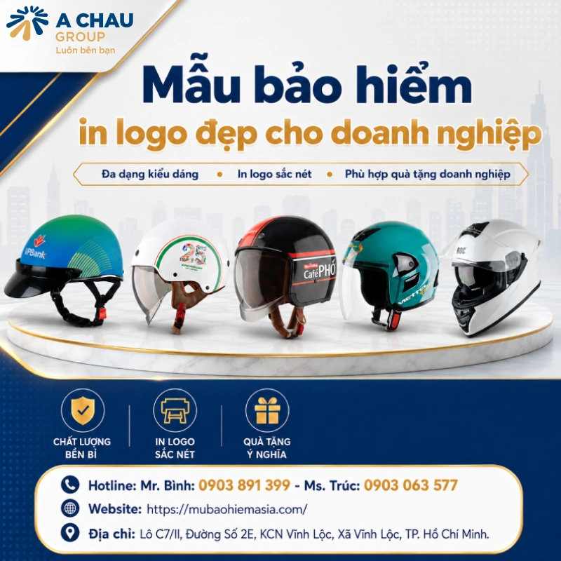 nón bảo hiểm in logo giao diện mobi