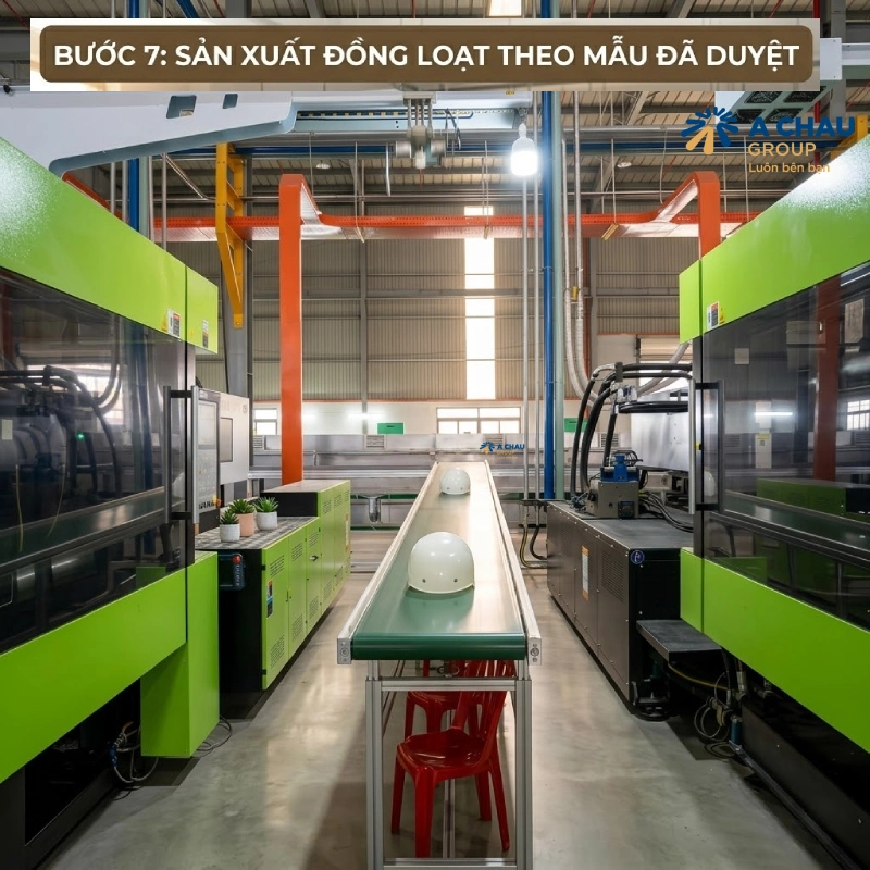 Bước 7: Sản xuất đồng loạt theo mẫu đã duyệt