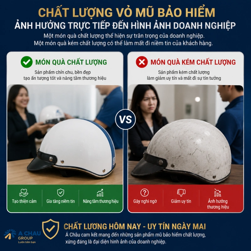 Á Châu nói không với nhựa tái chế, nhựa kém chất lượng trong sản xuất mũ bảo hiểm 5 Chất lượng vỏ mũ ảnh hưởng trực tiếp đến hình ảnh doanh nghiệp