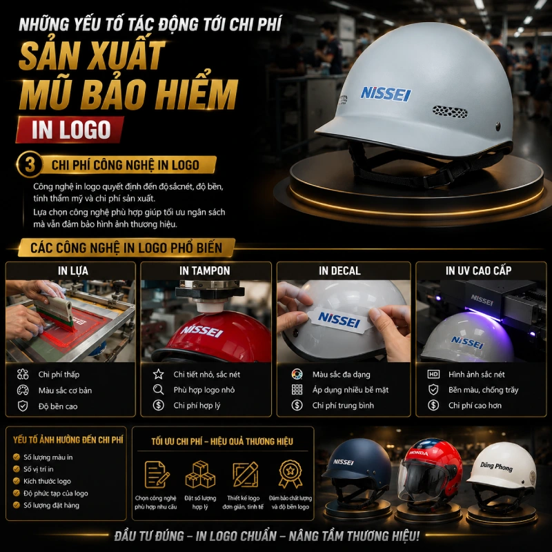 Chi phí công nghệ in logo