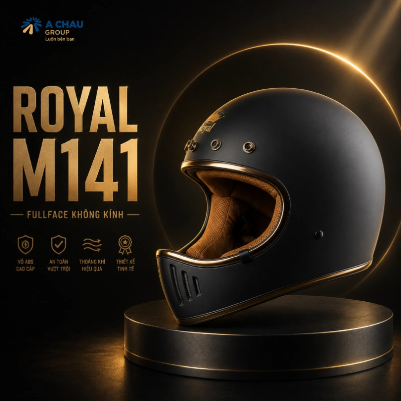 Tổng hợp các mũ bảo hiểm quảng cáo fullface đẹp 2026 4 Mũ bảo hiểm quảng cáo Fullface Royal M141