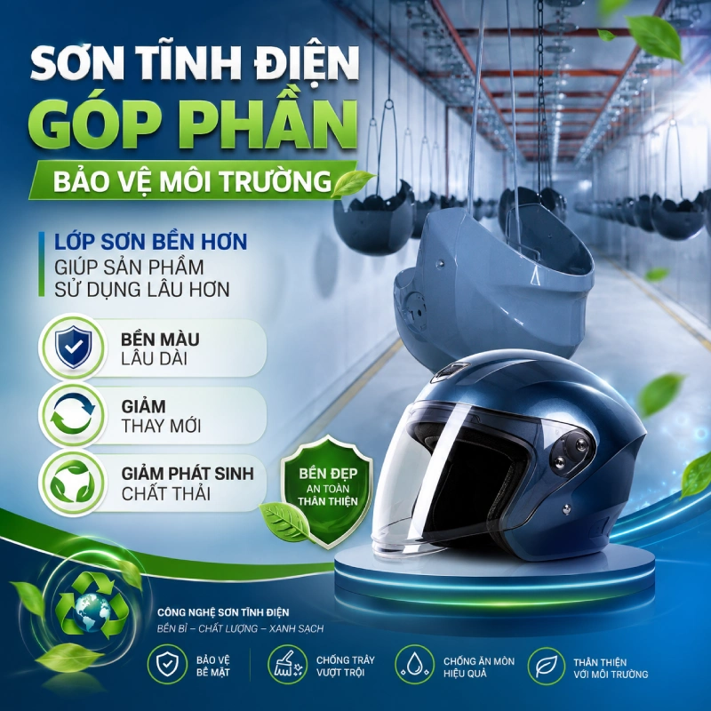 Vì sao sơn tĩnh điện góp phần bảo vệ môi trường? 5 Lớp sơn bền hơn giúp sản phẩm sử dụng lâu hơn