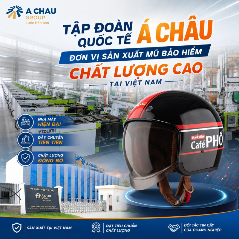 Tập đoàn quốc tế Á Châu đơn vị sản xuất mũ bảo hiểm chất lượng cao tại Việt Nam