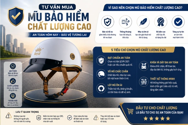 Tư vấn mua mũ bảo hiểm chất lượng cao