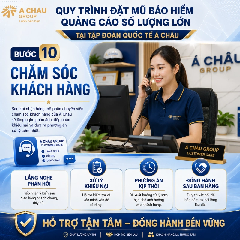 Quy trình đặt mũ bảo hiểm quảng cáo số lượng lớn ở Tạp đoàn quốc tế Á Châu bước 10