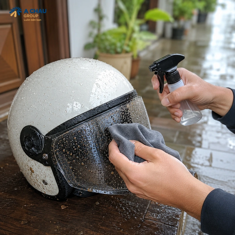 Hướng dẫn 5 cách làm sạch kính mũ bảo hiểm tốt nhất 7 Cách làm sạch kính mũ bảo hiểm sau khi đi mưa