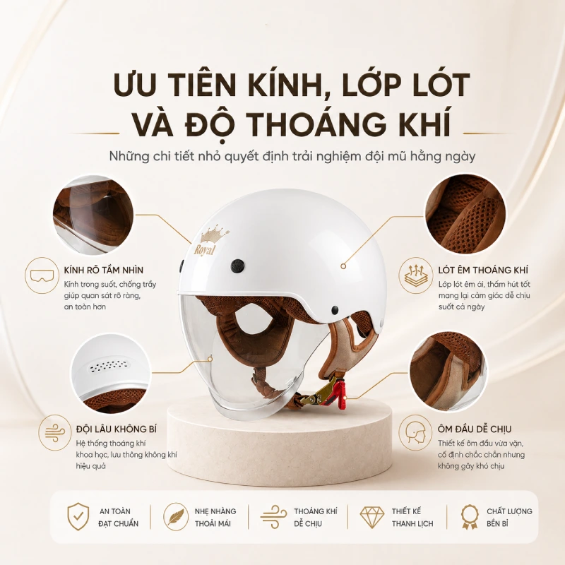 10 mũ bảo hiểm màu trắng cuốn hút mọi ánh nhìn 2 Cách lựa chọn mũ bảo hiểm màu trắng phù hợp