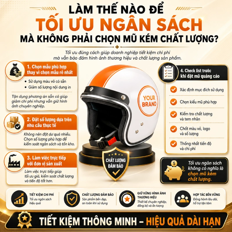 Làm thế nào để tối ưu ngân sách mà không phải chọn mũ kém chất lượng?