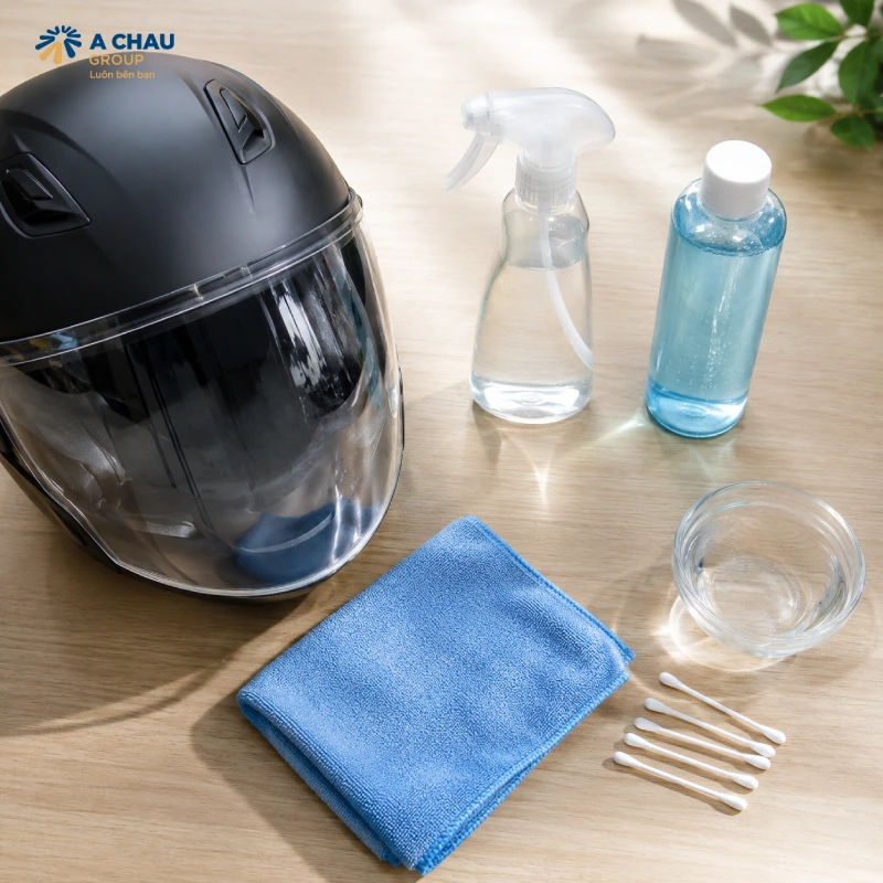 Hướng dẫn 5 cách làm sạch kính mũ bảo hiểm tốt nhất 3 Dụng cụ cần chuẩn bị khi làm sạch kính mũ bảo hiểm