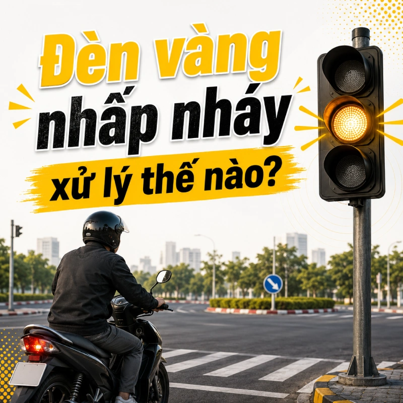Đèn vàng nhấp nháy, người dân nên hiểu như thế nào đúng