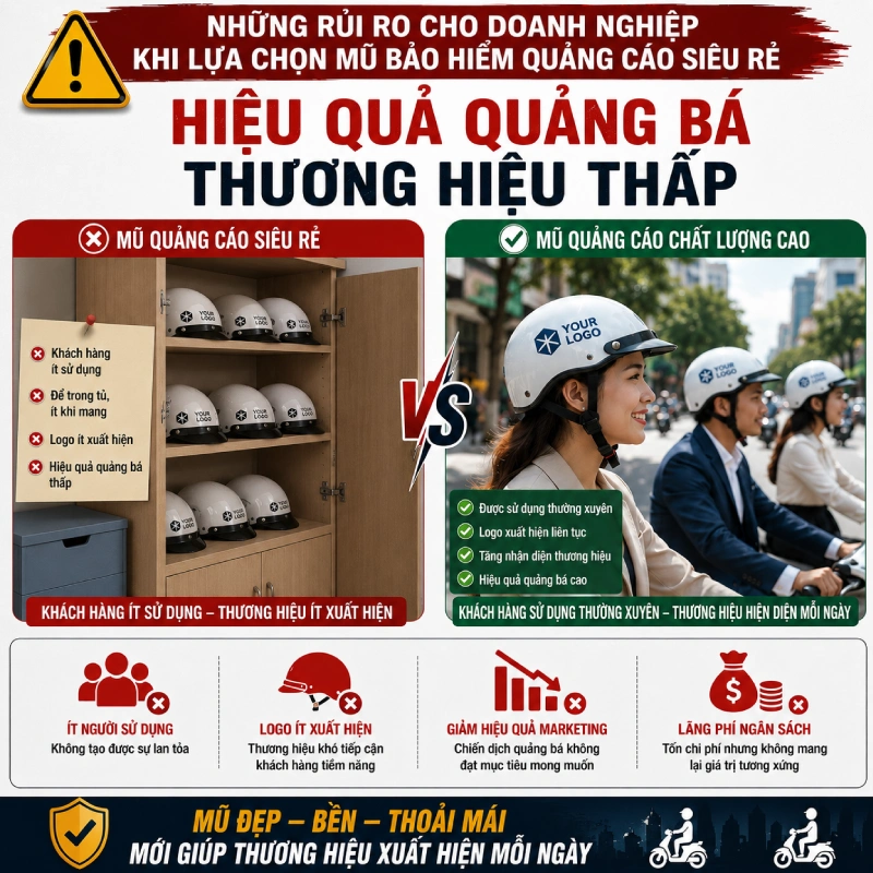Hiệu quả quảng bá thương hiệu thấp