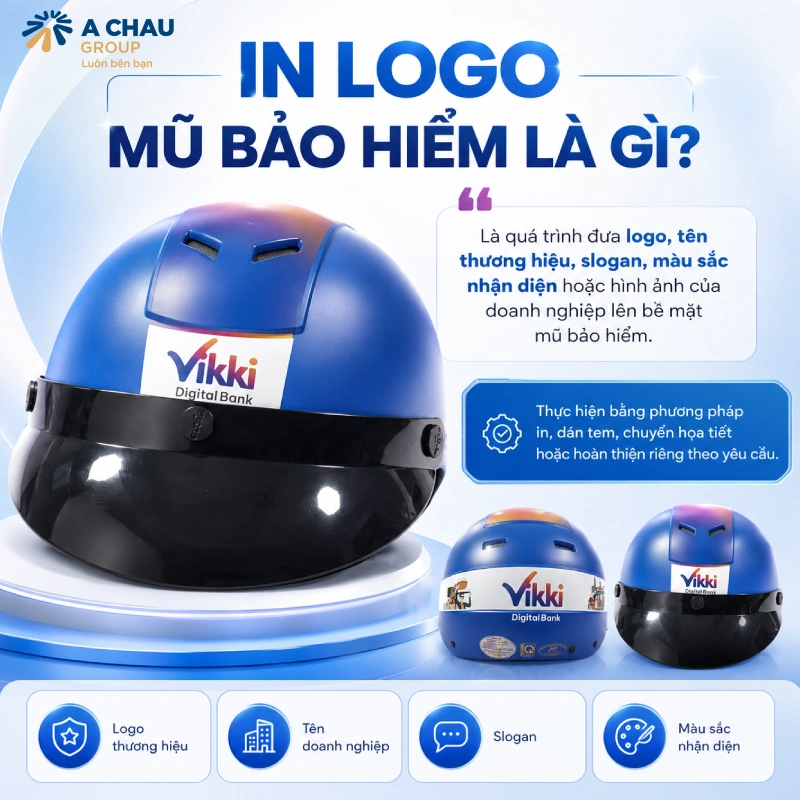 In logo mũ bảo hiểm ở đâu tốt nhất 2026 1 In logo mũ bảo hiểm là gì?