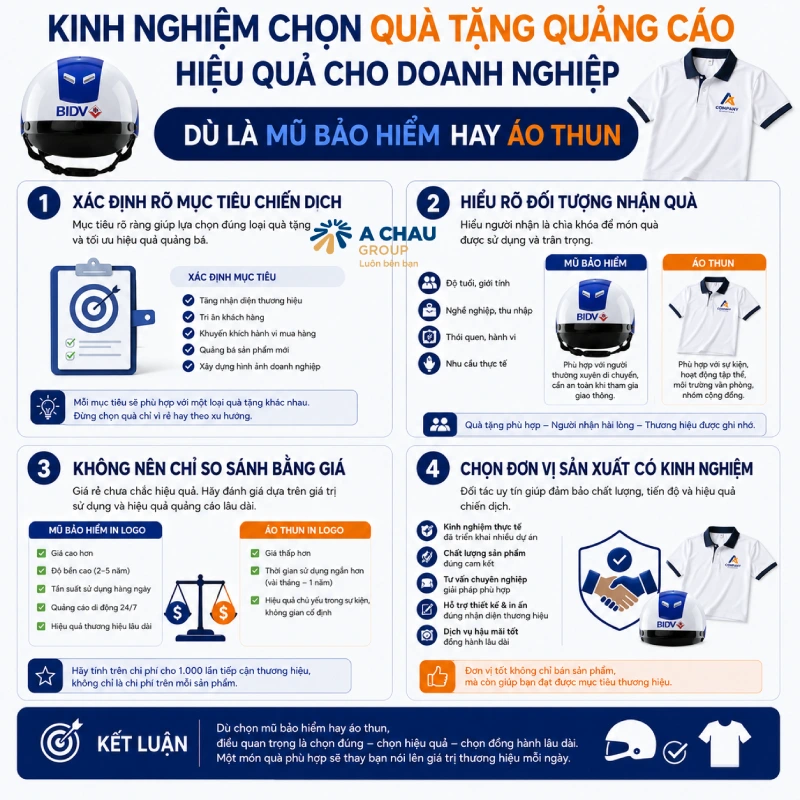 Kinh nghiệm chọn quà tặng quảng cáo hiệu quả cho doanh nghiệp