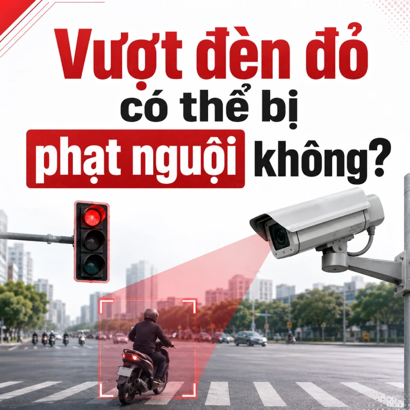 Vượt đèn đỏ có thể bị phạt nguội không?