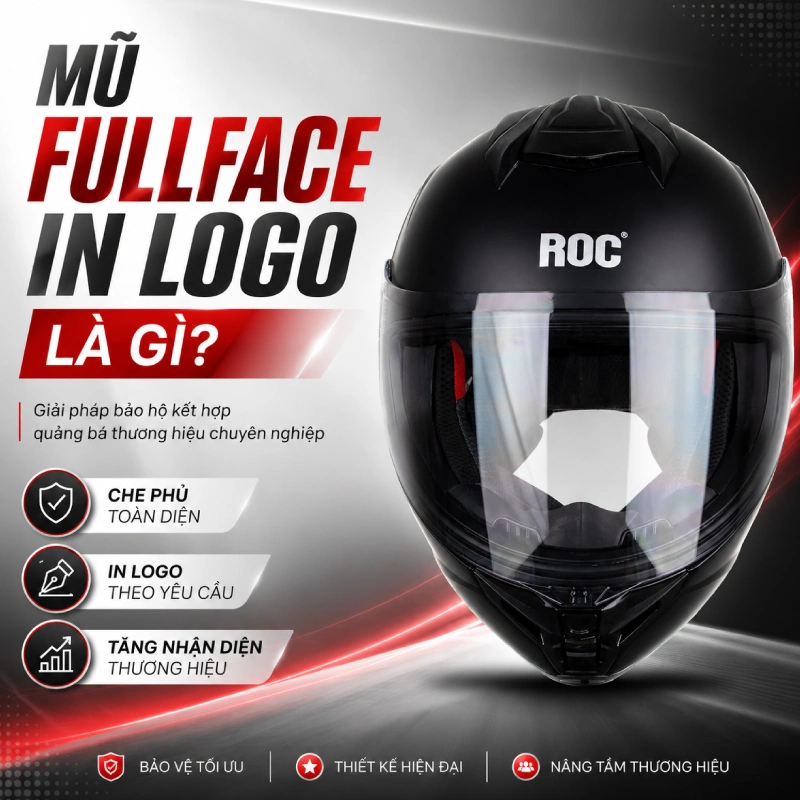 Mũ fullface in logo là gì?