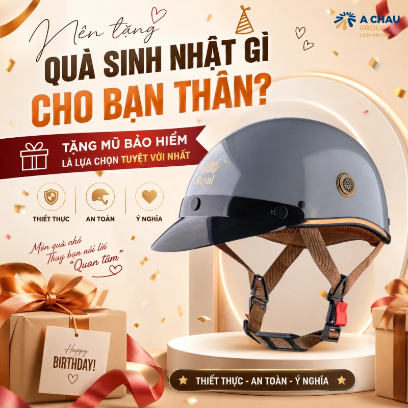 Nên nên tặng quà sinh nhật gì cho bạn thân ý nghĩa 2 Nên tặng quà sinh nhật gì cho bạn thân tặng mũ bảo hiểm là lựa chọn tuyệt vời