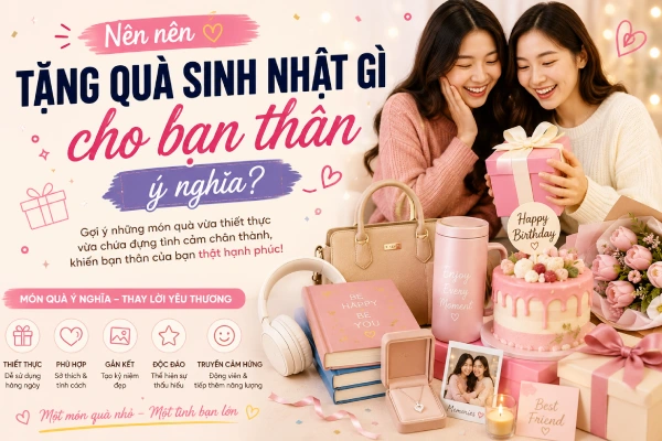 Nên nên tặng quà sinh nhật gì cho bạn thân ý nghĩa