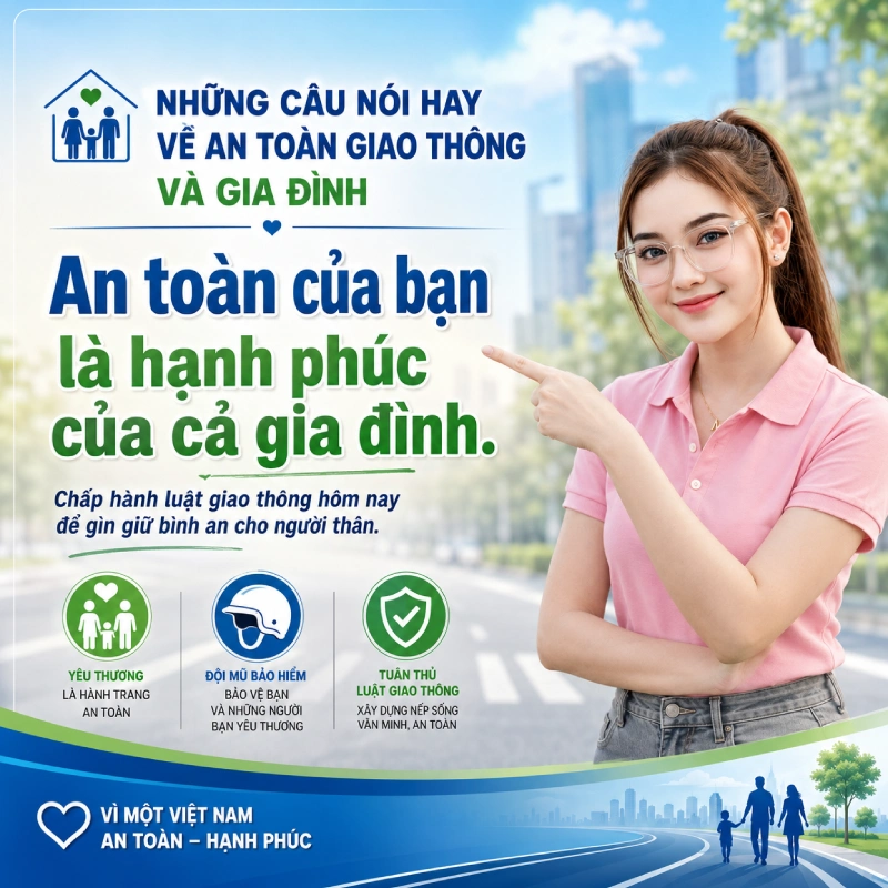 Những câu nói hay về an toàn giao thông và gia đình