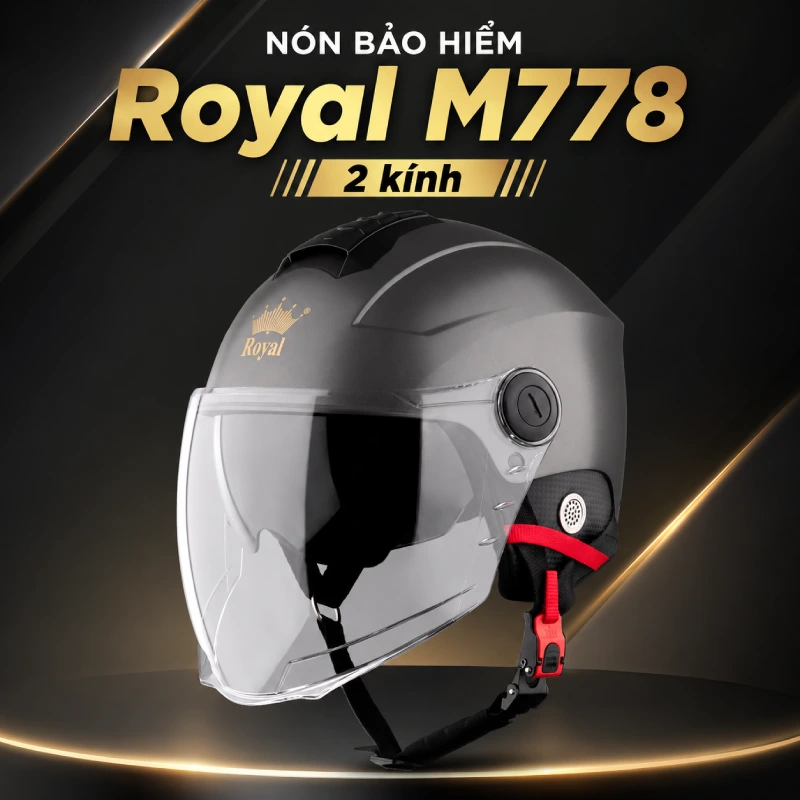 Tổng hợp 10 mẫu mũ bảo hiểm 1/2 đẹp nhất 10 Nón bảo hiểm 1/2 đẹp M778