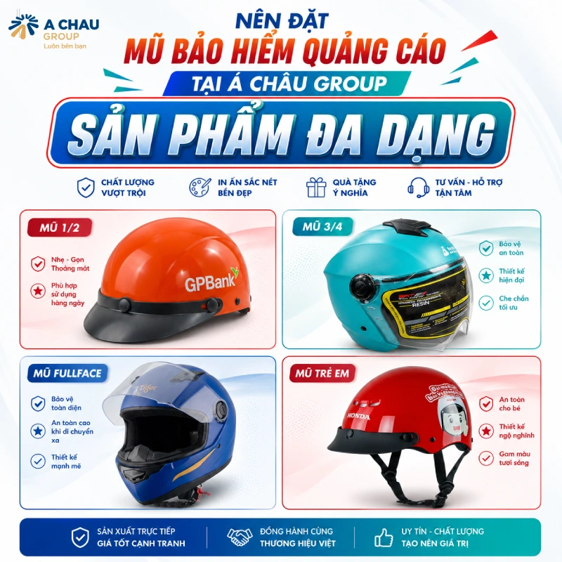 Tại Á Châu Group có sản phẩm đa dạng, đẹp, màu sắc bắt mắt