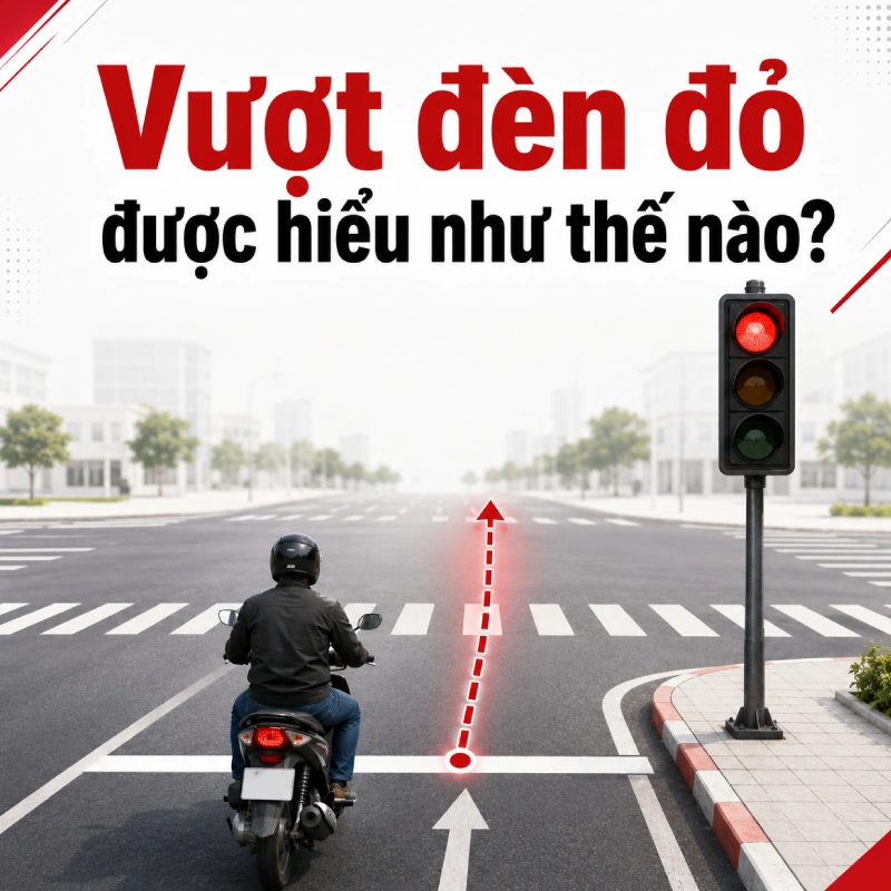 Vượt đèn đỏ được hiểu như thế nào?