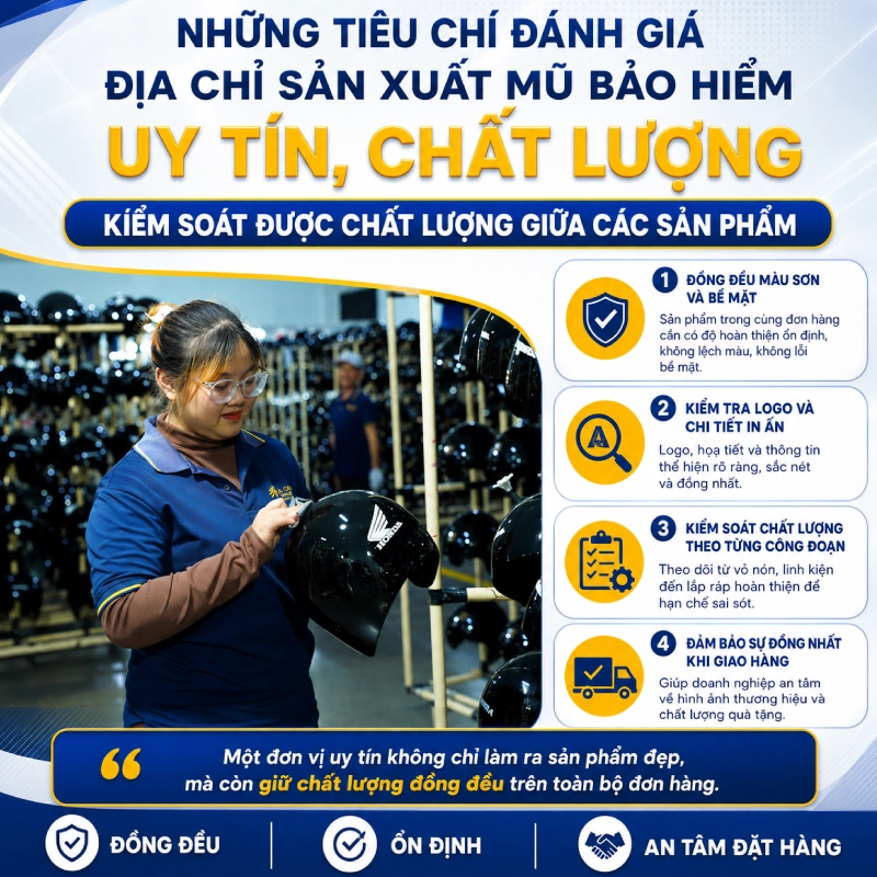 Kiểm soát được chất lượng giữa các sản phẩm