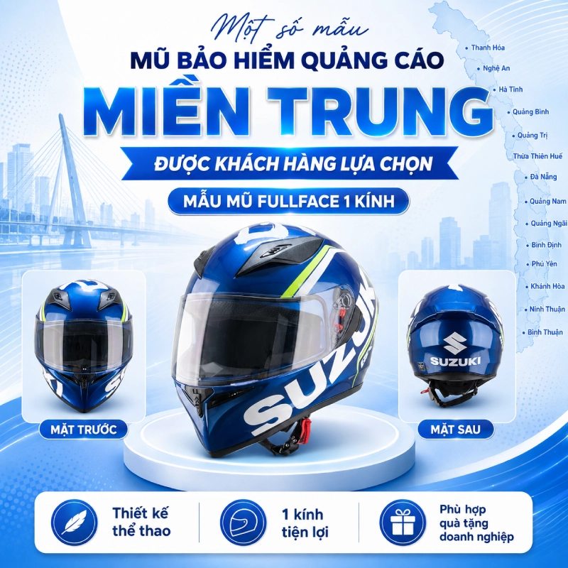 Mẫu fullface 1 kính