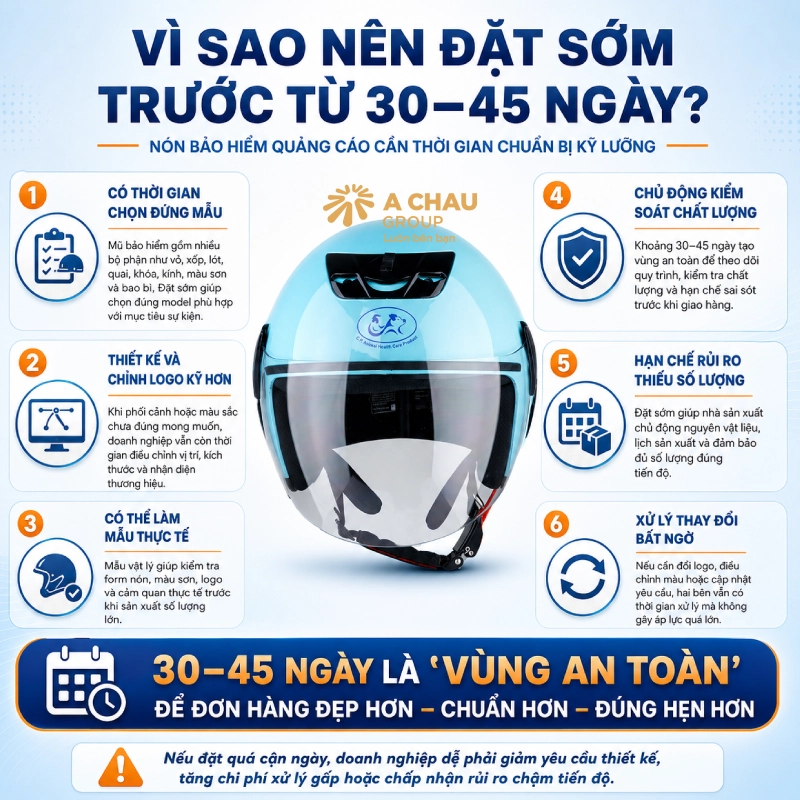 Vì sao nến đặt sớm trước từ 30 – 45 ngày