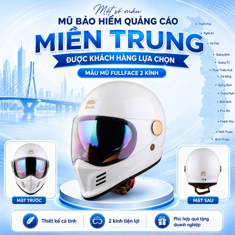 Mẫu fullface 2 kính