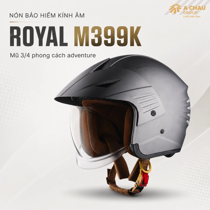 10 mẫu nón bảo hiểm kính âm đẹp nhất 8 Mũ kính âm Royal M399K bán cực chạy
