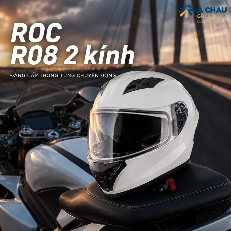 Mũ bảo hiểm moto pkl ROC R08