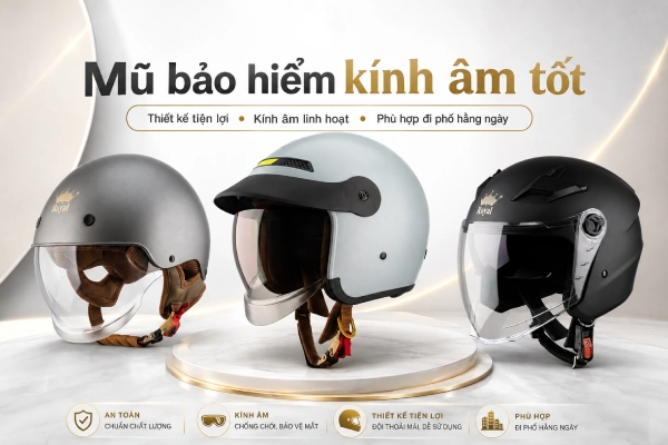10 mẫu nón bảo hiểm kính âm đẹp nhất