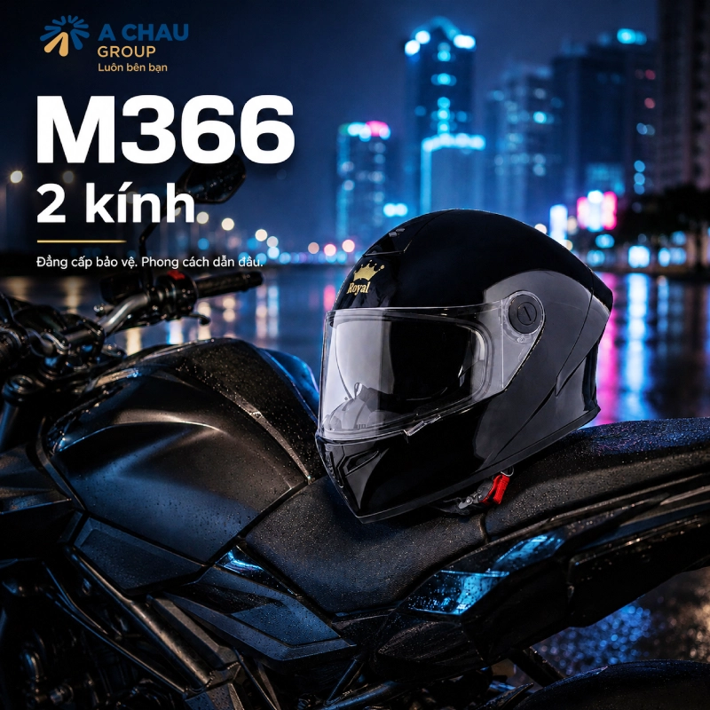 Royl M366 NÓN bảo hiểm moto tốt
