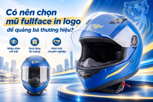 Có nên chọn mũ fullface in logo để quảng bá thương hiệu?