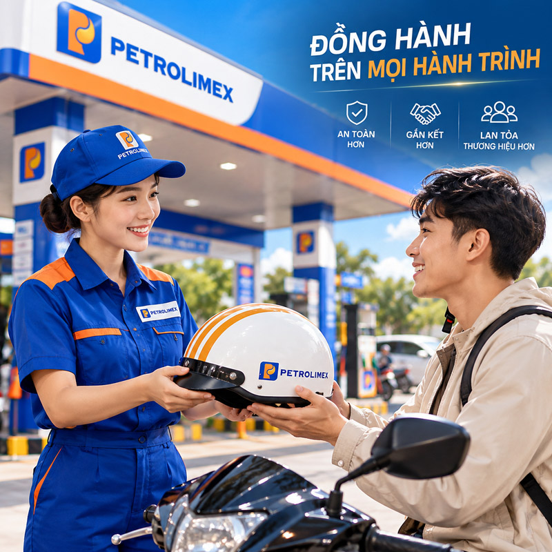 Mũ bảo hiểm in logo phù hợp với ngành nghề nào? Ngành xăng dầu, năng lượng và dịch vụ liên quan đến phương tiện